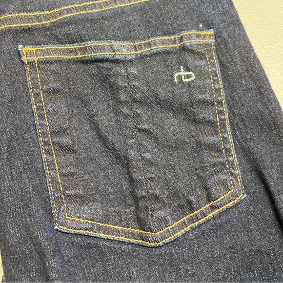 Rag & Bone Denim Blue Jeans Harrow Skinny Pants Dark Wash Womens Size 28 - Picture 8 of 8